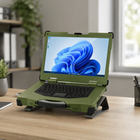 Ordinateur portable professionnel renforcé à écran unique de 15,6 pouces, intelligent, triple protection, portable, pour une utilisation commerciale multi-domaines