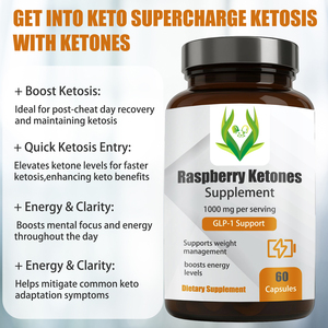 OEM Wholesale Raspberry Ketones Capsules Boosts Energy Levels <b>Supplement</b> Support Weight Management Capsules - Product Image 6