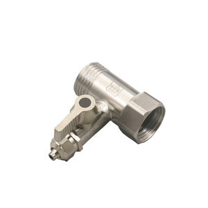 Válvula de bola de tres vías con entrada de agua integrada, rosca de 1/2 pulgada, 650 Psi, para conectores de purificador de agua - Product Image 1