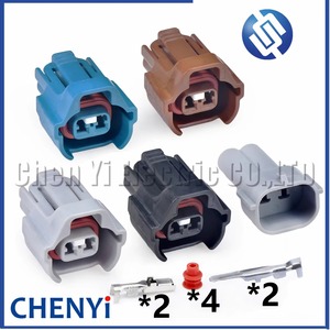 Conector de 2 pines para inyector de combustible PA847-02127 15316989 6189-0670 90980-11285 para Toyota Lexus Isuzu Denso <span class=keywords><strong>Naza</strong></span> Nissan - Product Image 1