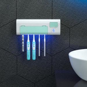 Ensemble d'accessoires de salle de bain intelligents A2606 en gros avec support mural UVC et étagère automatique - Product Image 3