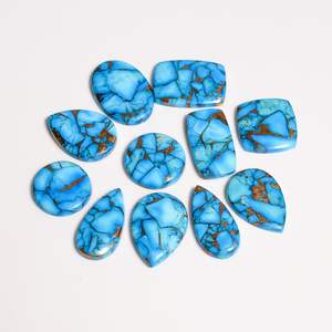 Cabujones de Turquesa Azul de 20-25mm, Formas Mixtas, Gemas Naturales Sueltas para la Creación de Joyería - Product Image 3