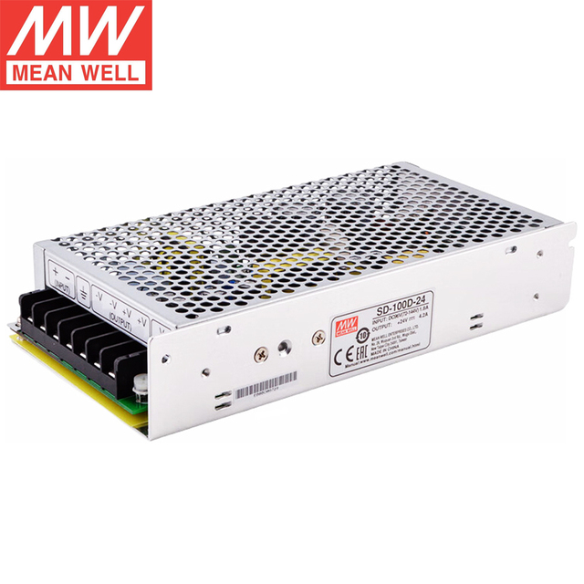 MeanWell SD Series 100W DC-DC Converter 36V 72V Input 5V 12V 24V Output Power Module for Electric Vehicle and Solar System