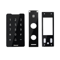 Tombol kustom panel kaca tempered anti-sidik jari Kaca kunci pintu elektronik panel saklar kaca