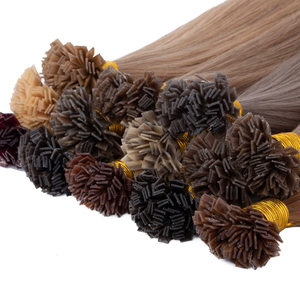 Vente en gros d'<span class=keywords><strong>extension</strong></span> de cheveux à pointe plate en os droit de 100 grammes extensions de cheveux à pointe K en kératine pré-collée à double tirage - Product Image 1