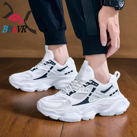Chaussures de marche tendance grande taille 48 bleues pour homme – Baskets décontractées et mode pour l'extérieur – Nouveauté promotionnelle
