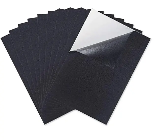 Multifunctionele Zwarte Polyester Zelfklevende Niet-Geweven Stof Rol Zelfklevend Vilt Verfkussen
