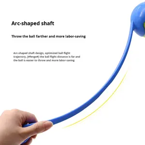 Giocattolo interattivo per cani da addestramento all'aperto lanciatore di palline di plastica e lanciatore di palline che sporcano le mani forniture per cani - Product Image 3