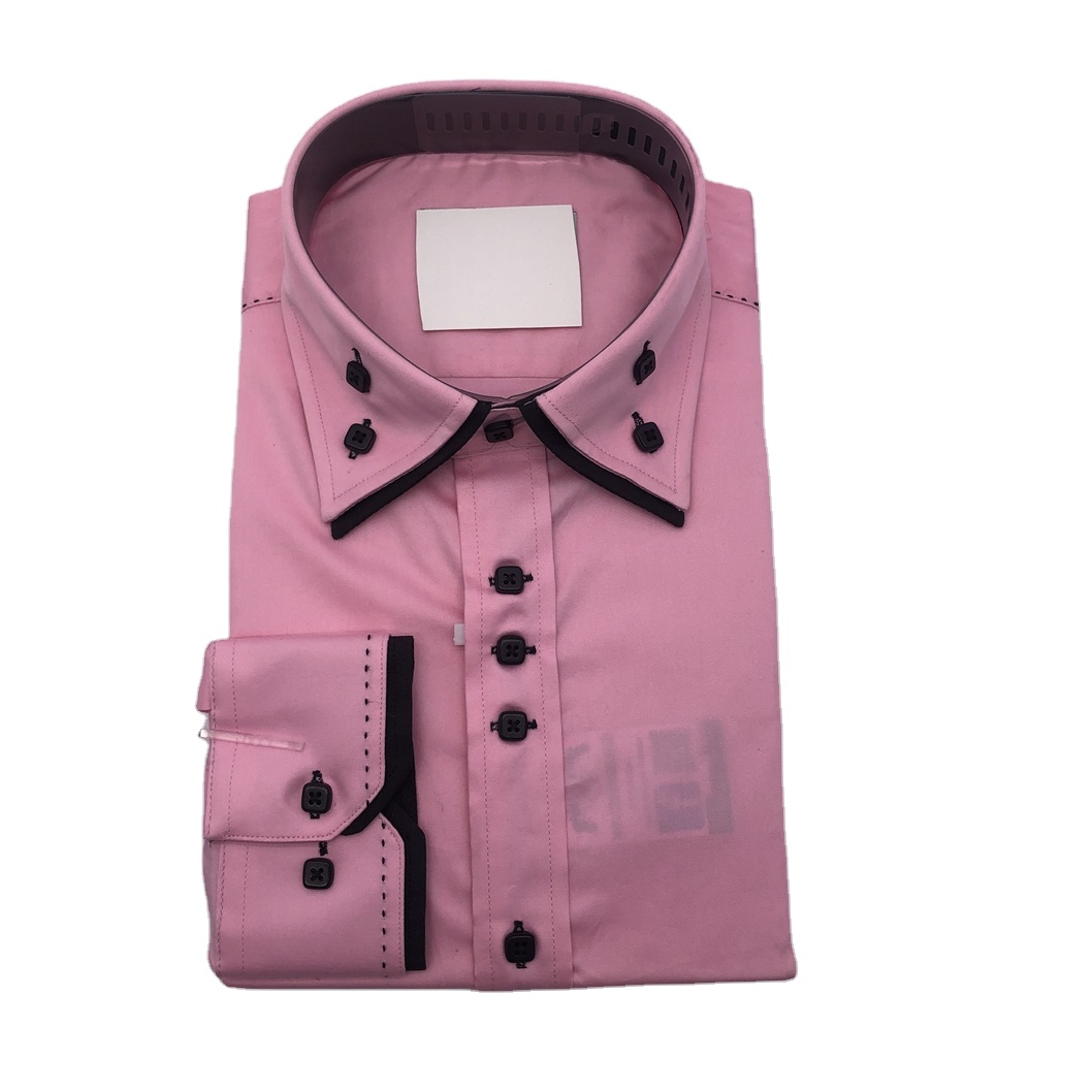 Camisa Manga Larga BLEND Dubbo Con Botones En El Cuello | Corte Regular, Algodón Sostenible, Bolsillo Pecho