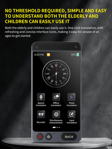 Thiết bị dịch thuật D21 AI với bộ xử lý MT6580 lõi tứ 1+16G mang đến sự tương tác đa ngôn ngữ và giải trí mượt mà - Product Image 2