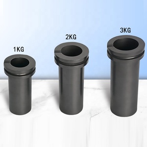 بوتقة من الجرافيت النقي العالي لإذابة الفضة المقاومة للحرارة أسطوانية مخصصة - Product Image 2