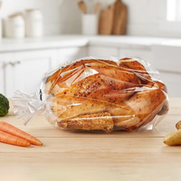 Sacs de cuisson en plastique transparent sur mesure pour dinde, sacs de cuisson en plastique nylon pour four
