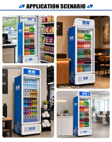 Réfrigérateur commercial à contrôle thermostatique haute précision pour boissons, idéal pour les cafés, bars et buffets de restaurants