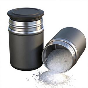 CNC Machining Services Drilling for Machining Custom Spice Salt 4-Grid Round <b>Camping</b> <b>Storage</b> Jar Brass Seasoning <b>Box</b> - Product Image 1