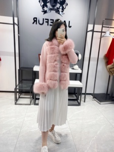 Áo Khoác LÔNG CÁO Giả Thời Trang Cho Nữ Áo Khoác Nữ Áo Len Lông Áo Len Dệt Kim Tay Phồng - Product Image 5