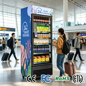 Distributore Automatico Intelligente AI con SDK, Raffreddamento <span class=keywords><strong>a</strong></span> Compressore e Monitoraggio Remoto per Snack e Bevande Combo HAHA 360 per Ufficio, Scuola, Palestra - Product Image 2