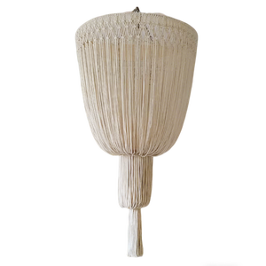 Lanterna in Macramè con Nappe e Fiori Artificiali per Decorazione Soffitto, Chandelier per Ricevimenti in Hotel, Sfondo per Feste, Personalizzabile - Product Image 6