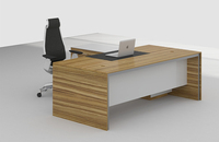 Bureau de direction en L en bois pour projet de bureau commercial – Fabricant sur mesure