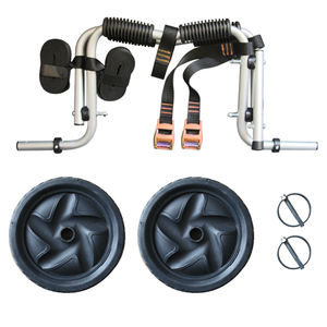 मिनी शीर्ष वियोज्य डोंगी Foldable गाड़ी कश्ती पर बैठने वाहक पोर्टेबल एल्यूमीनियम कश्ती ट्राली - Product Image 4