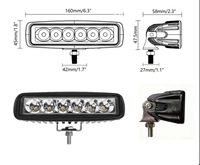 Lumière de pont LED étanche GM-EP-L0655, 6 perles LED, couleur simple/double (rouge/bleu), 12V/24V, accessoire dédié aux bateaux
