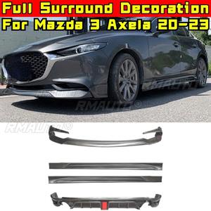 Alerón delantero y trasero para coche, difusor de parachoques, pieza de modificación para Mazda 3 Axela 2020-2023, cubierta de faldón lateral, pieza de tuning - Product Image 2