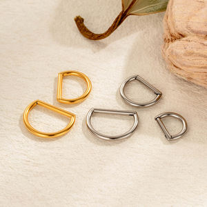 Anillo <span class=keywords><strong>de</strong></span> Septum, Nariz y Cartílago con Segmento Articulado en Forma <span class=keywords><strong>de</strong></span> D, Chapado en Oro <span class=keywords><strong>de</strong></span> <span class=keywords><strong>Titanio</strong></span> G23, ASTM F136, Regalo - Product Image 5