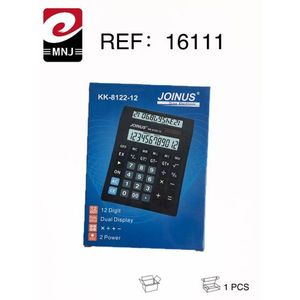 JoiNus KK-8122-12 12 Digit Dual Display Solar Calculator - Product Image 2