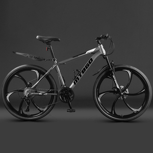 Bicicletta da Montagna per Adulti con Selezione Rigorosa, 24/26 Pollici, 21 Velocità, Doppio Freno a Disco, Ammortizzazione, Fuoristrada, Portatile, Unisex - Product Image 6