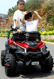 Kids Afstandsbediening <span class=keywords><strong>2</strong></span> Seat 12V Retro Rubber Banden Elektrische Rit Op Auto/Kinderen Batterij Aangedreven Auto Speelgoed - Product Image 6