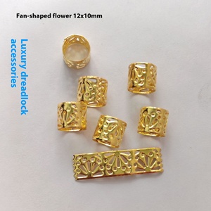 Netto rosso popolare Cool Hip Hop stile Punk treccia forcina per <span class=keywords><strong>capelli</strong></span> in alluminio metallo accessorio per acconciatura popolare Dreadlock <span class=keywords><strong>trecce</strong></span> - Product Image 2