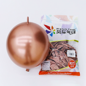 Articoli e Decorazioni per Festa di Anniversario, Palloncini in Lattice da 6 e 12 Pollici, Palloncini Metallici Cromati per Feste - Product Image 3