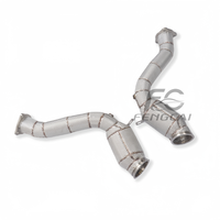 Tuyaux d'échappement en acier inoxydable 304 pour Porsche Cayenne 958 4.8 2011-2016 : Libérez le potentiel de puissance du moteur V8