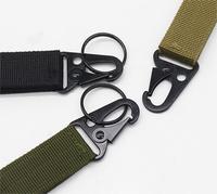 Accessoires de camping et d'alpinisme, ruban adhésif souple en nylon résistant et réutilisable avec crochet et boucle pour porte-clés Molle