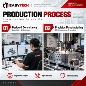 2026 Easytech OEM Máquina Remachadora Orbital de Sobremesa de Doble Eje Motorizada Automática CNC <span class=keywords><strong>para</strong></span> Remaches de Acero y Equipaje - Product Image 5