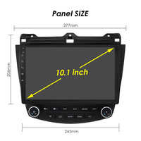 Radio dasbor mobil 2003 inci, Radio Android navigasi GPS Stereo mobil untuk Honda Accord 2007-10.1, perangkat Headunit dasbor layar terpisah 2 Din ganda