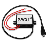Konverter Step Down Ac 24V ke dc 5V Dc, transformator modul transformator dengan Mini mikro perempuan Tipe c konektor USB untuk mobil