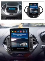 Autoradio Tesla Android 13 8+128G 4G WIFI DSP RDS AM FM pour Ford Figo 2015-2018, Carplay+auto Lecteur DVD