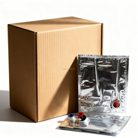 Sacs de recharge de savon liquide 5L avec tube de pompe sac de bavoir désinfectant pour les mains dans une boîte emballage de liquide détergent en plastique