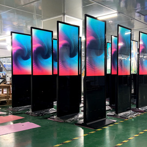 Siêu mỏng đa phương tiện truyền thông di động với bánh xe Totem quảng cáo kiosk màn hình cảm ứng tự phục vụ yêu cầu thiết bị cho màn hình - Product Image 5