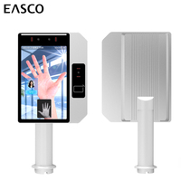 Machine de pointage d'absences à reconnaissance faciale et veineuse, écran tactile Android 8 pouces, précision 99,98 %, en alliage d'aluminium