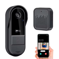 Timbre Inalámbrico Inteligente Tuya con Cámara de 3-7MP, Pantalla TFT, Alimentación por Batería, Intercomunicador WiFi para Seguridad en el Hogar y la Oficina