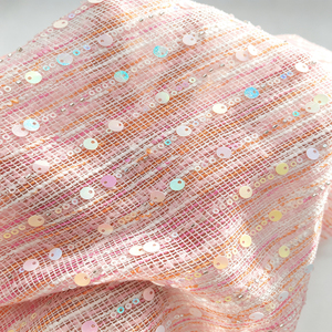 Tissu bouclé en polyester pailleté irisé 260 g/m² 135/148 cm pour vêtements d'extérieur de créateur - Product Image 2