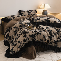 Ensemble de couette de luxe 3 pièces AOYATEX style léopard, chaud et confortable pour l'hiver