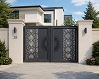 Portail battant en aluminium sur mesure |   Portail d'entrée de villa thermolaqué pour usage résidentiel et commercial