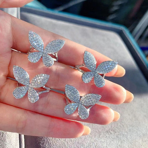 Bague élégante avec nœud papillon en zircon, bijoux de luxe minimalistes pour femmes, à porter au quotidien, cadeau chic - Product Image 4