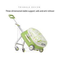 Valise à roulettes pour enfants OEM avec roues pivotantes, valise à main avec siège pour enfants pour les voyages, valise à roulettes détachable