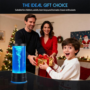 Lampe LED Tornado à 7 Couleurs Changeantes, Veilleuse Vortex d'Eau, Lampe Sensorielle Apaisante, Jouet de Bureau Relaxant pour le Soulagement du Stress et la Décoration - Product Image 5