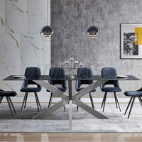 Pieds de table araignée WEKIS en métal, base de table à manger en fer en forme de X pour bureau, mobilier de conférence, vente en gros personnalisée