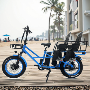 Vélo électrique de livraison de marchandises à 2 roues avec 2 sièges pour bébés - Product Image 5