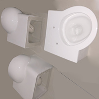 Mini WC d'angle compact avec réservoir mural intégré, WC combiné CE, équipement sanitaire pour toilettes multiples